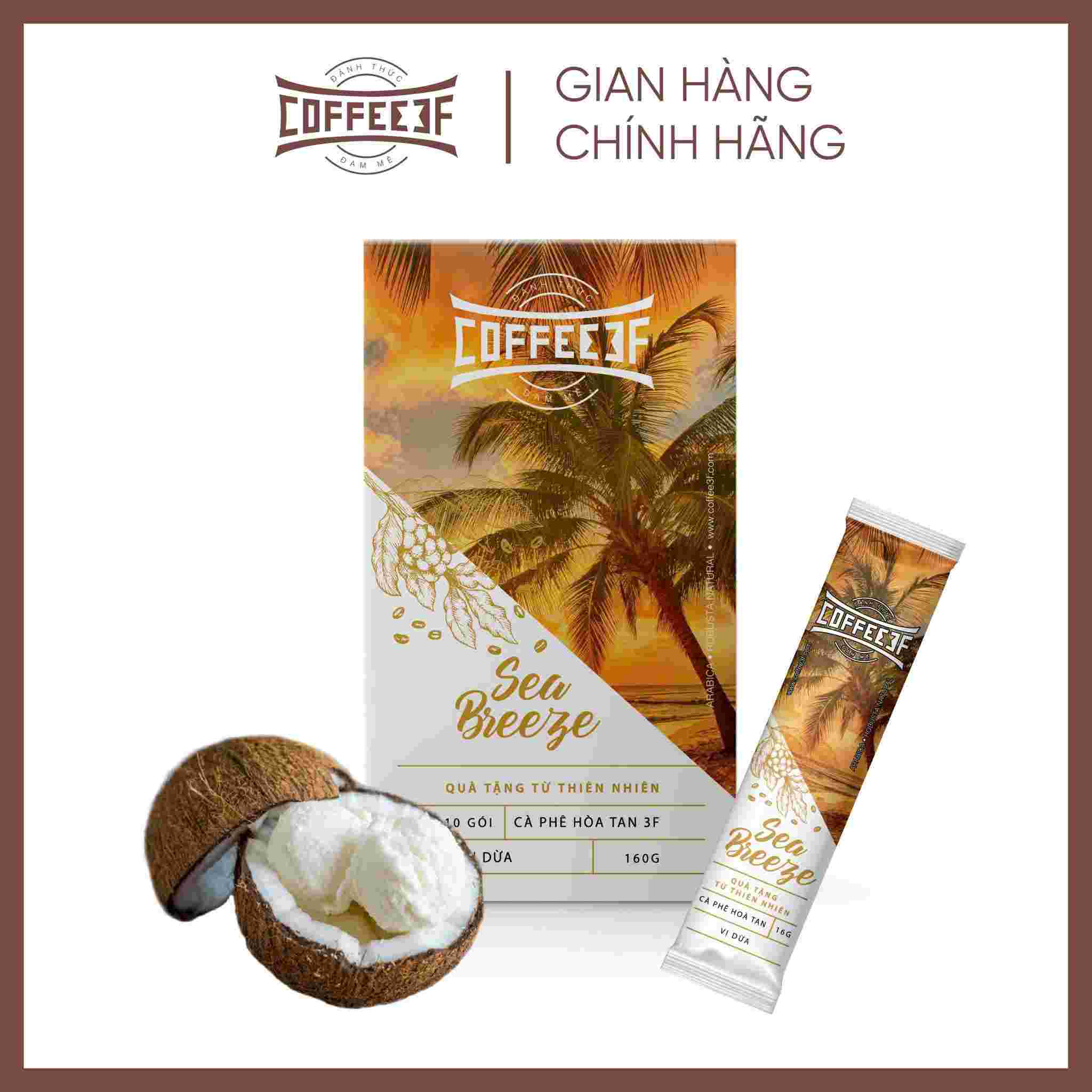 Sea Breeze - Cà phê hòa tan vị kem dừa